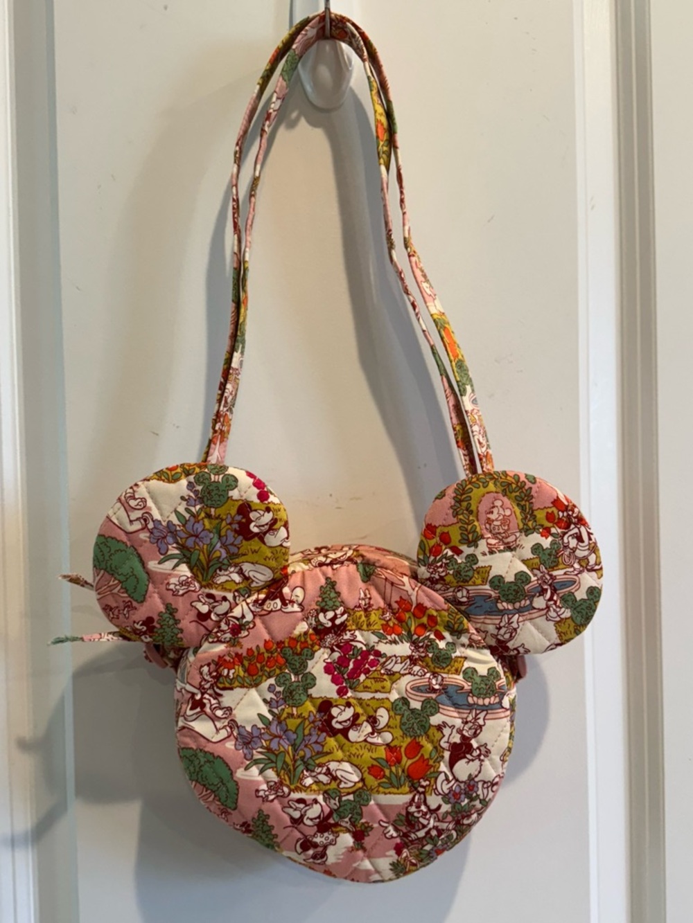 Vera Bradley Mickey’s Promenade Quilted Mickey Ear Crossbody Bag